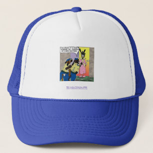 Chien Neutré Drôle Dessin Animé Sur Casquette De Q