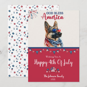 Chien Patriotique - Berger Allemand Carte du 4 Jui