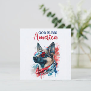 Chien Patriotique - Berger Allemand Carte du 4 Jui
