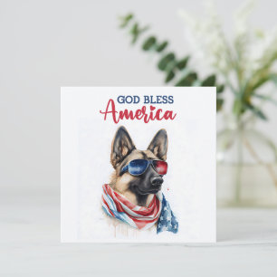Chien Patriotique - Berger Allemand Carte du 4 Jui