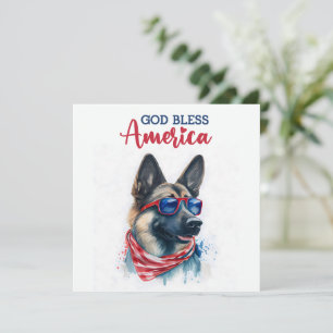 Chien Patriotique - Berger Allemand Carte du 4 Jui