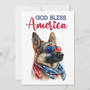 Chien Patriotique - Berger Allemand Carte du 4 Jui