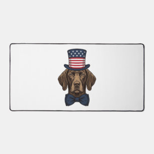 Chien Patriotique Gravure Vintage Design de T-Shir
