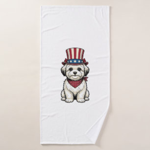 Chien Patriotique Gravure Vintage Design Vectoriel