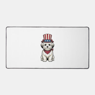 Chien Patriotique Gravure Vintage Design Vectoriel