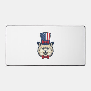 Chien Patriotique Tête Gravure Vintage Design Vect