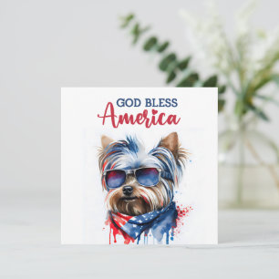 Chien Patriotique-Yorkshire Terrier Carte du 4 Jui