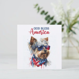 Chien Patriotique-Yorkshire Terrier Carte du 4 Jui