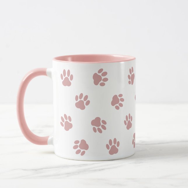 Chien Paw Motif de café Mug - Mignonne Chien Maman (Gauche)