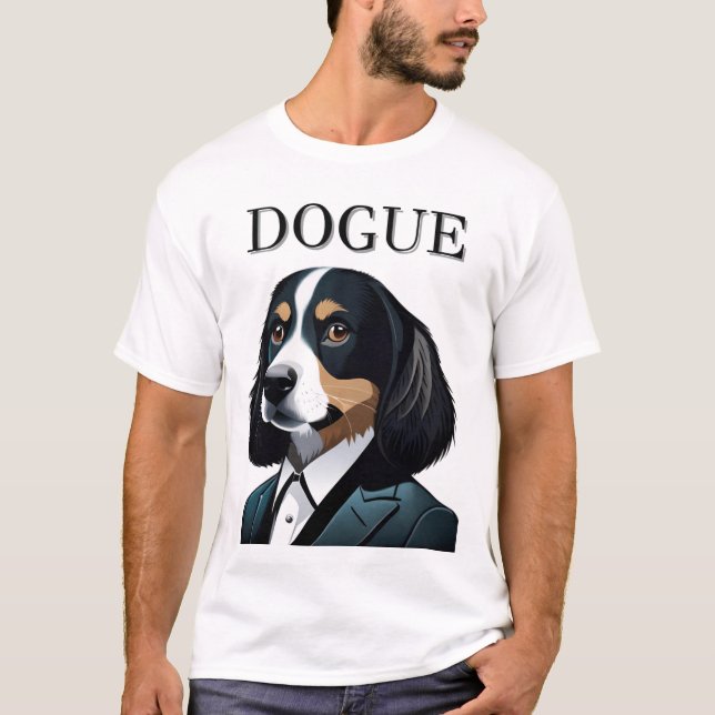 Chien pawsome : T-shirt DOGUE (Devant)