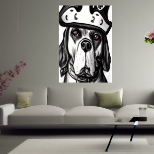 Chien pirate   AI Art Poster