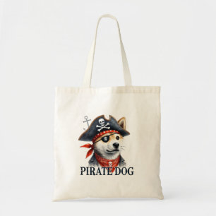 Chien pirate - Sac fourre-tout d'aquarelle numériq