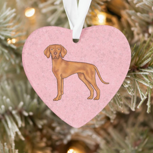 Chien Pointer Hongrois Vizsla Mignon Dessin Animé  (Arbre)