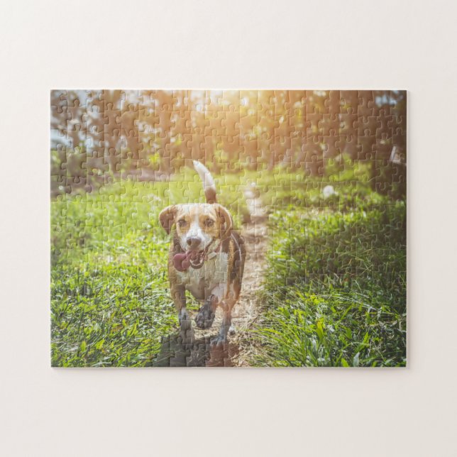 Chien Puzzles Animal Pic mignon Sad Chiot Photo (Horizontal)