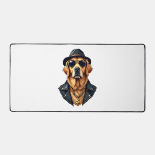 Chien Retriever Doré Vintage Cool en Lunettes de S