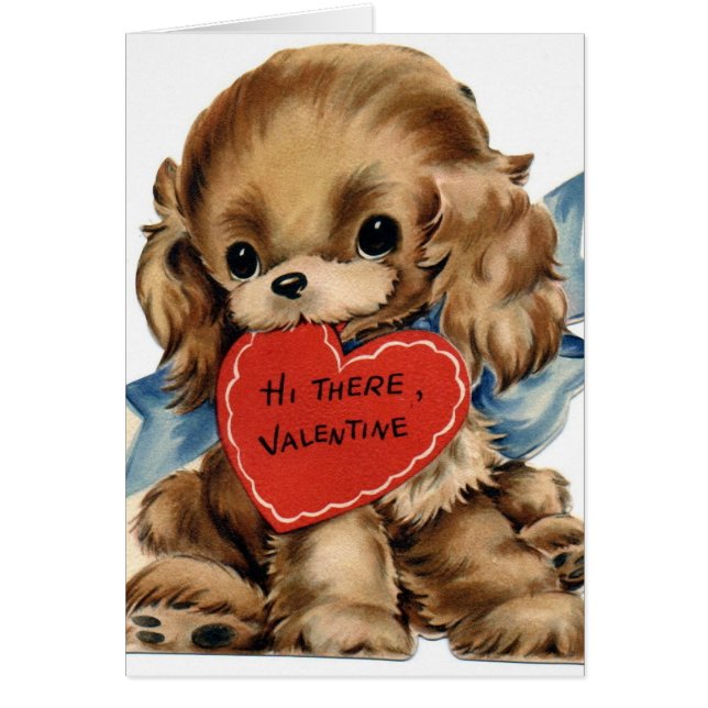 Chien Rétro Saint-Valentin (Devant)