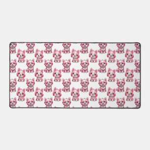 Chien rose Motif design - blanc