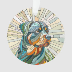 Chien Rottweiler - art de la mosaïque