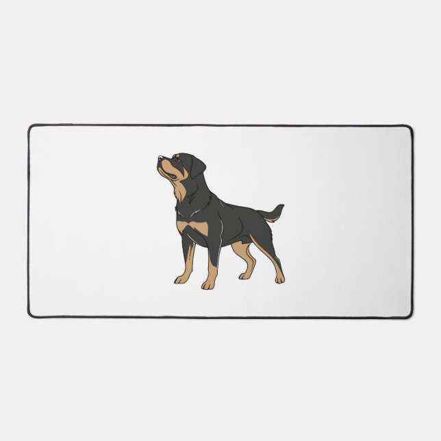 Chien Rottweiler, Chien Rottweiler Debout (Recto)