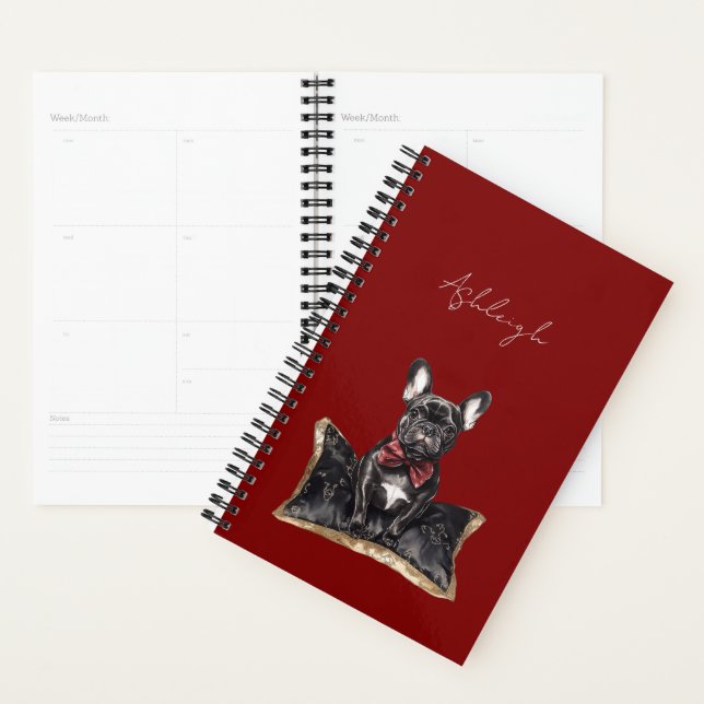 Chien rouge noir français (Devant avec enveloppe)