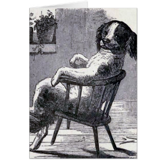 "Chien se reposant illustration dans chaise"