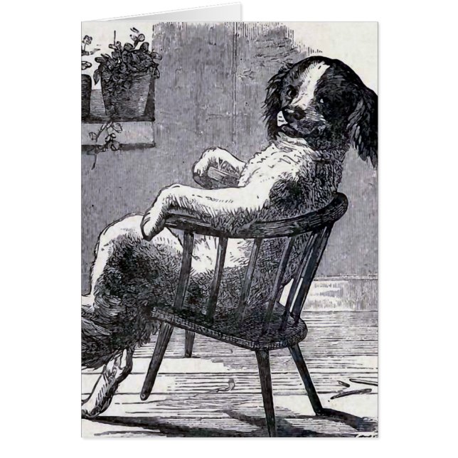 "Chien se reposant illustration dans chaise" (Devant)