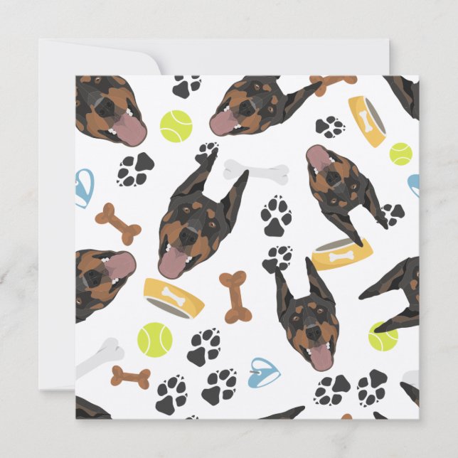 Chien souriant Doberman (Devant)