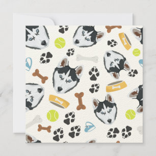 Chien souriant Husky