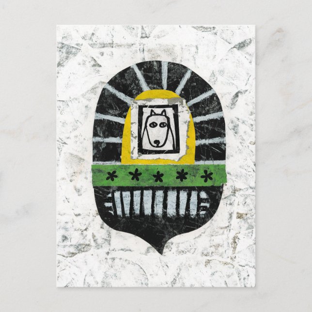 Chien sous la carte postale du pont (Devant)