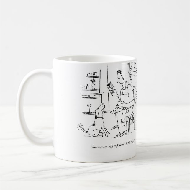 Chien Story Livre Mug (Gauche)