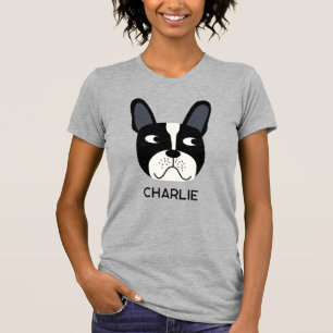 Chien-taureaux français pie T-shirt personnalisé