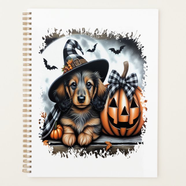 Chien teckel Halloween (Devant)