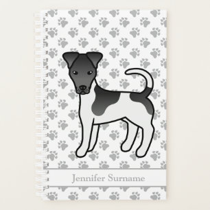 Chien Terrier à poil lisse noir et blanc & Nom