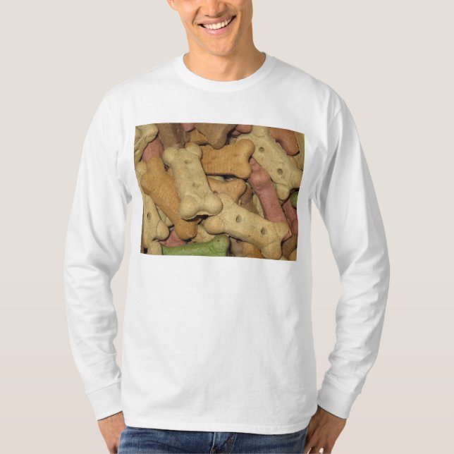 Chien Traite Mens T-Shirt à manches longues (Devant)