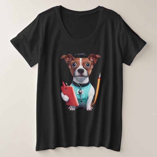 Chien travaillant comme infirmière, Chien portant  (Design devant)