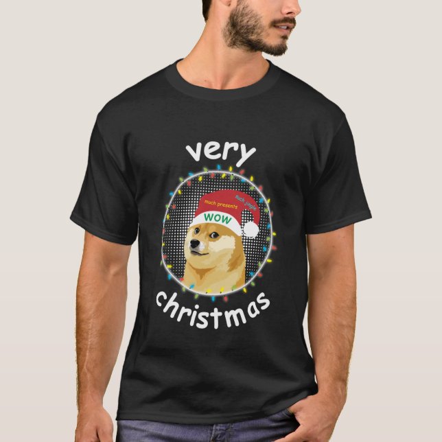 Chien Très Noël Essentiel T-shirt (Devant)
