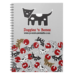 Chienchiens et carnet d'animal familier d'os