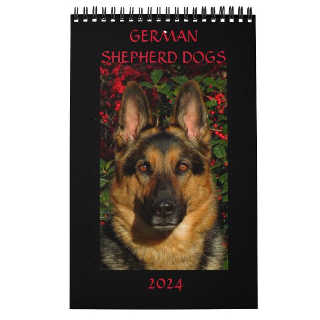 CHIENS ALLEMANDS SHEPHERD - Calendrier d'une page (Protection)