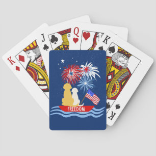 Chiens Annapolis 4 juillet Cartes De Jeu De Nuit