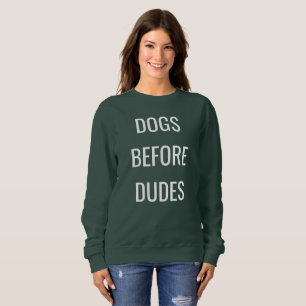 Chiens avant des types, sweatshirt d'amant de