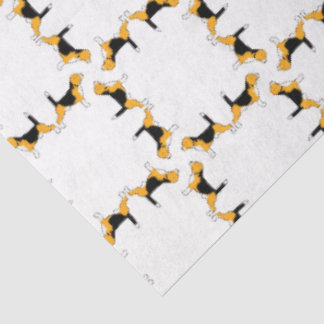 Chiens Beagle en papier de soie
