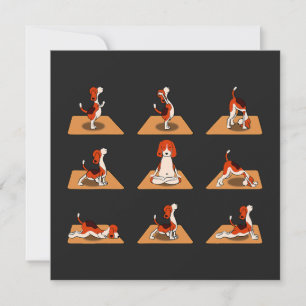 Chiens Beagles mignons Yoga Asana Poses