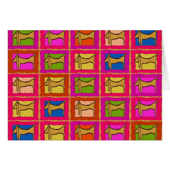 Chiens Carrelés Dachshund Quilt (Devant Horizontal)