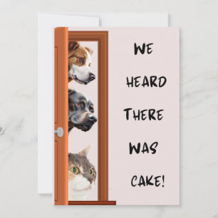 Chiens Carte de gâteau d'anniversaire