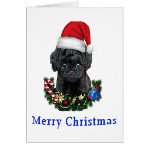 chiens cartes de Noël