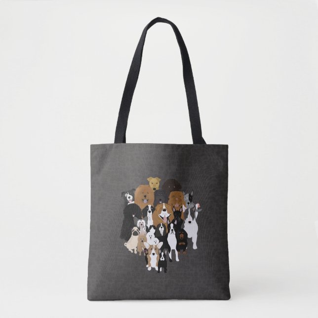 Chiens, chat et Sac fourre-tout de poulet (Devant)