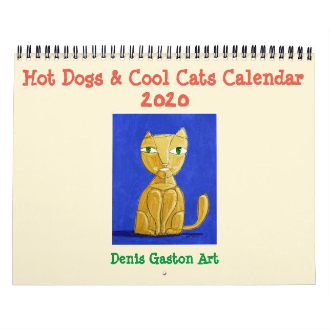 Chiens chauds et chats Cool Calendrier 2020 (Protection)