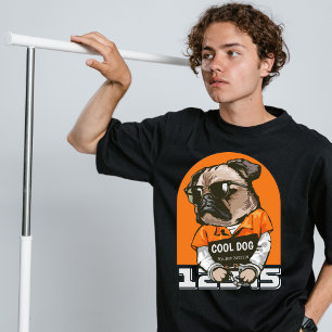 Chiens cool vêtements de rue T-shirt