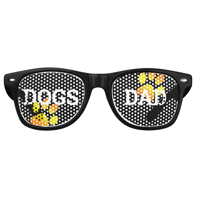 CHIENS DAD rétro Shades / Fun Party Lunettes de so (Devant)