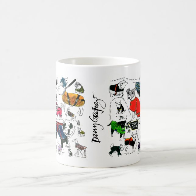 chiens dans la tasse de manteaux (Centre)